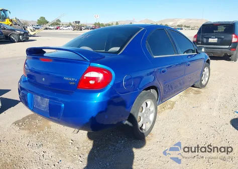 2004 Dodge Neon Sxt из США, поврежденный, VIN 1B3ES56C34D585302